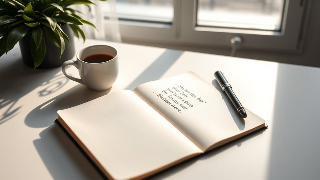consistent daily journaling routine