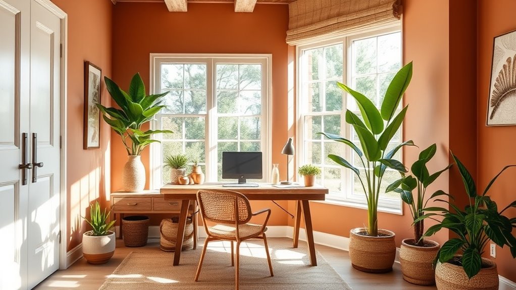 earth tones promote calmness