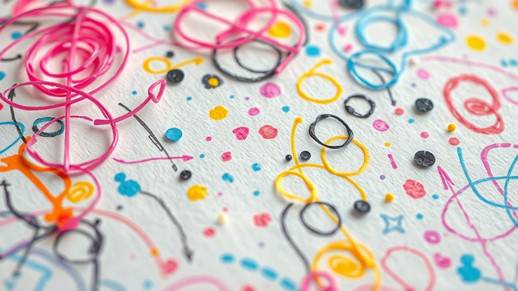 emotional release through spontaneous scribbling