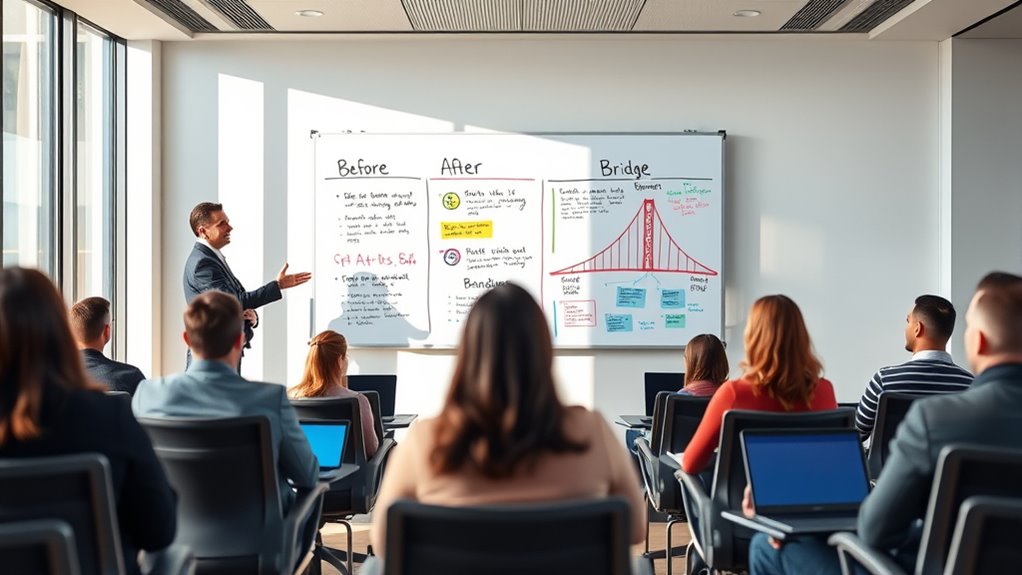 guide audience through change
