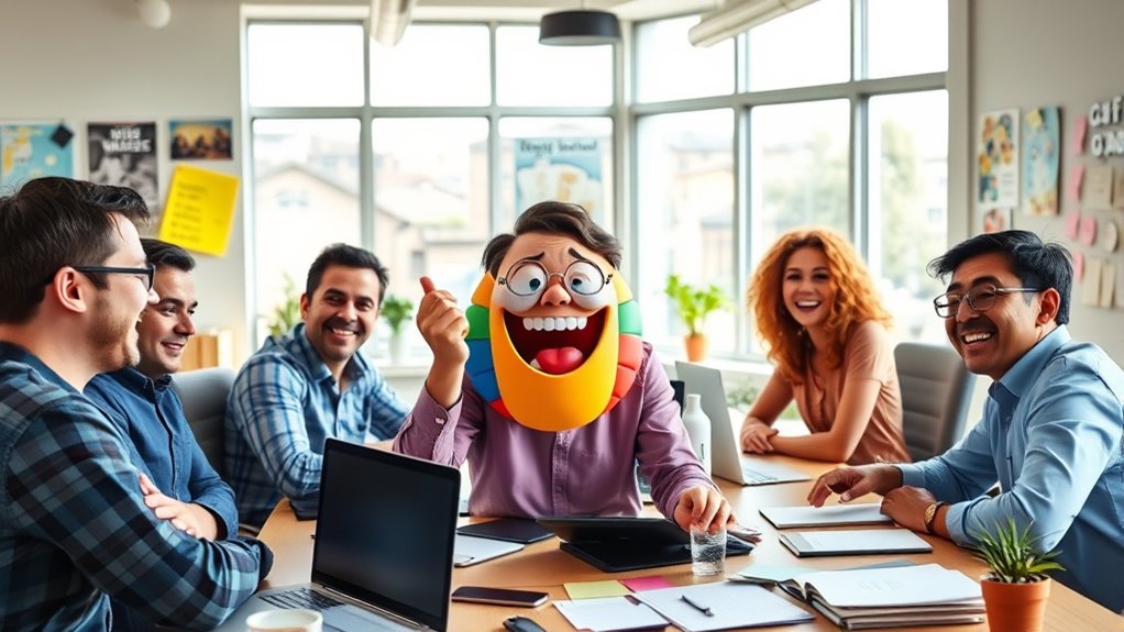 inject humor into work