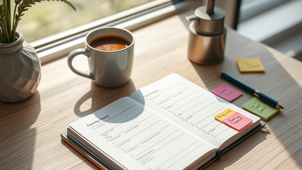 maintain consistent routine habits
