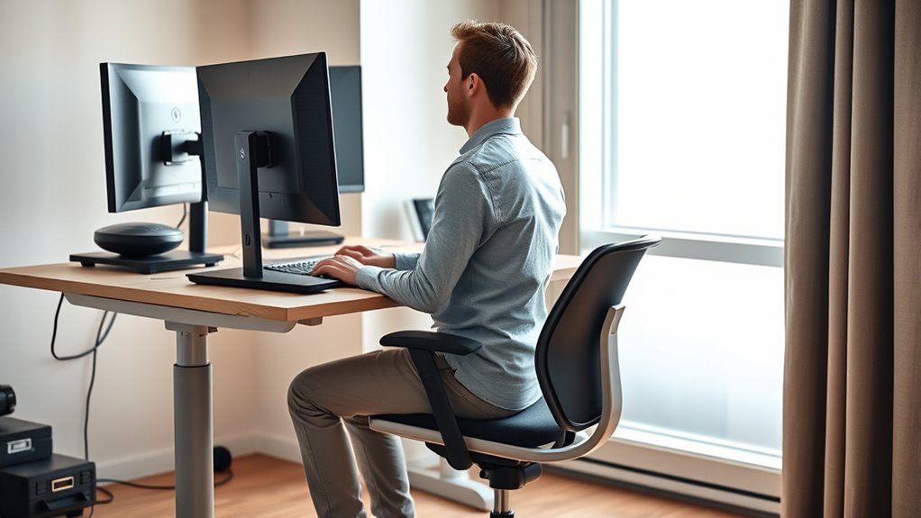 maintain ergonomic posture regularly