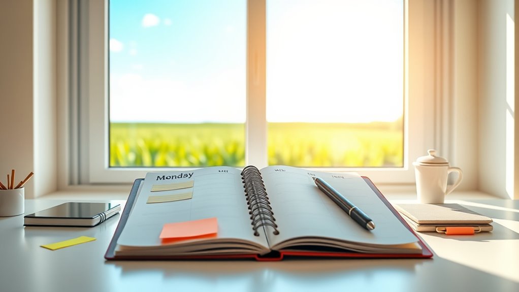 set realistic weekly goals