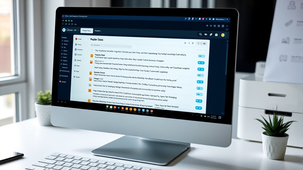 maintain organized email inbox