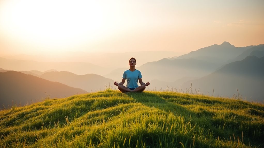 mindful breathing and journaling