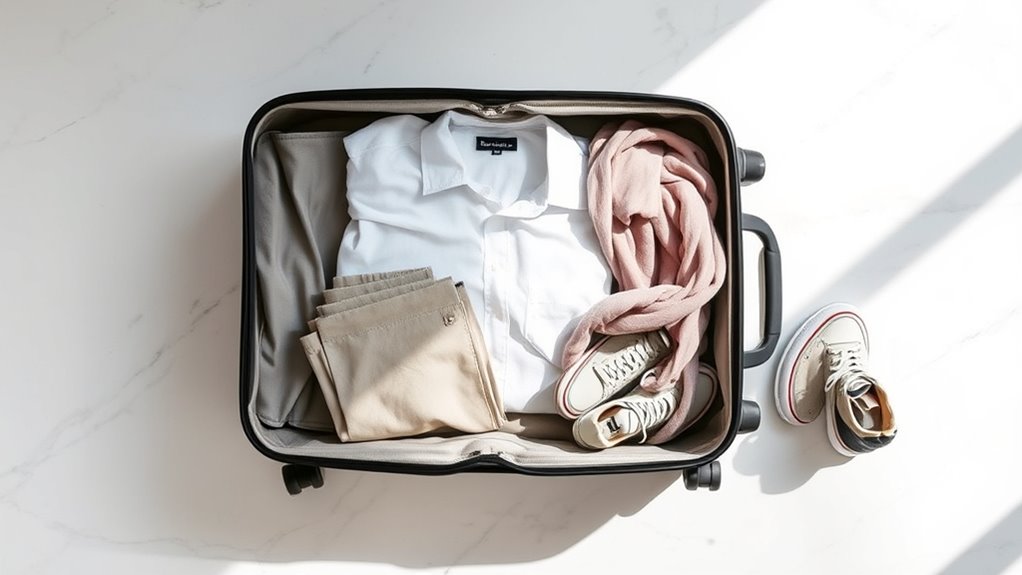 minimalist versatile travel wardrobe