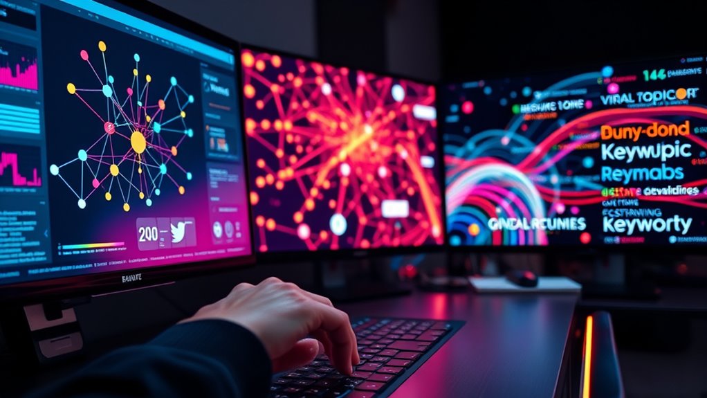 monitor hashtags and engagement