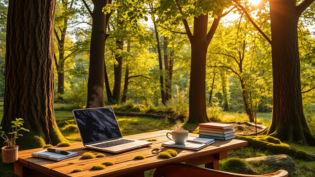 outdoor nature enhances productivity