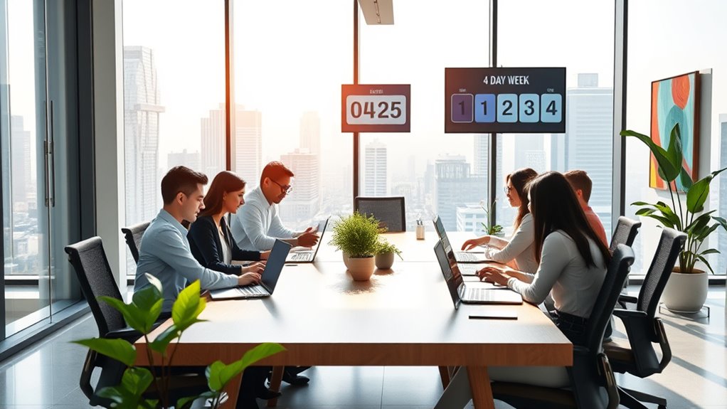 streamlined four day workweek model