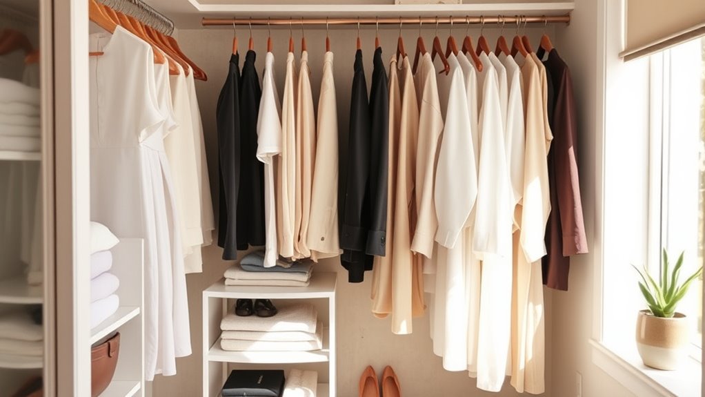 streamlined wardrobe happier life