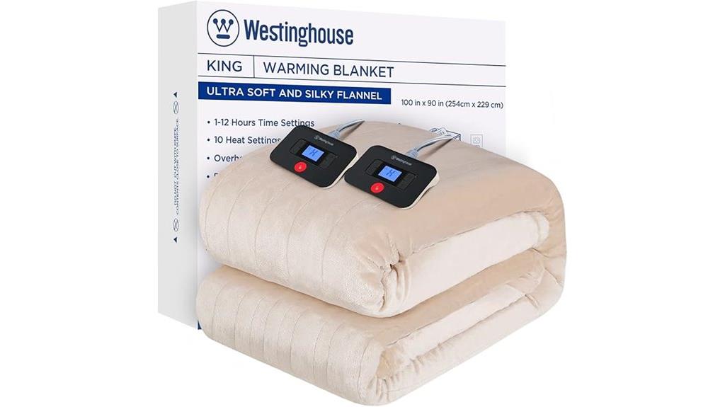 large electric blanket heating