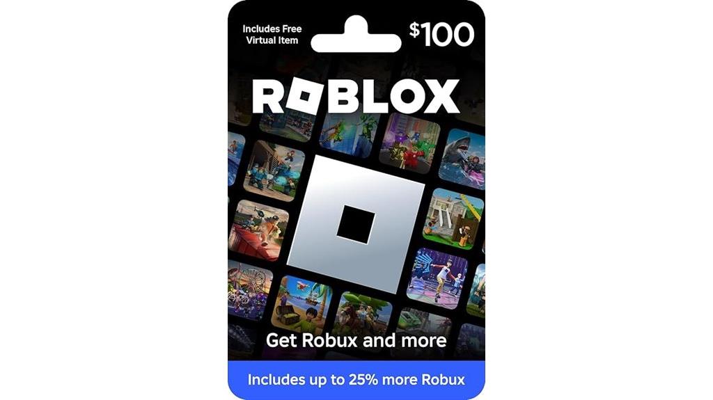 roblox card with bonus