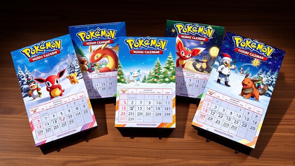 top pok mon tcg calendars