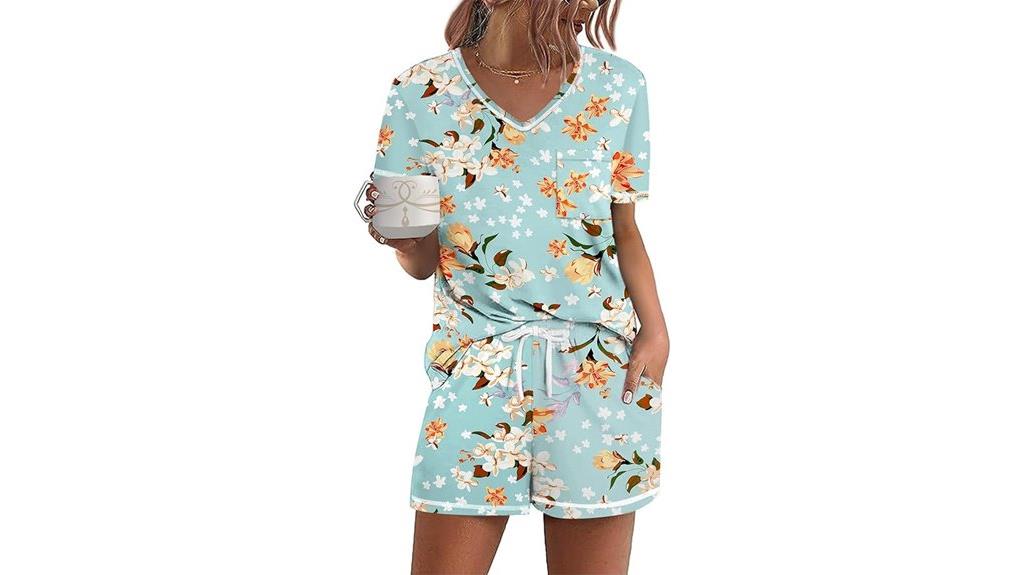 women s short sleeve pajama sets