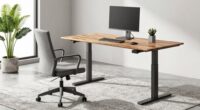 cohesive ergonomic office setup