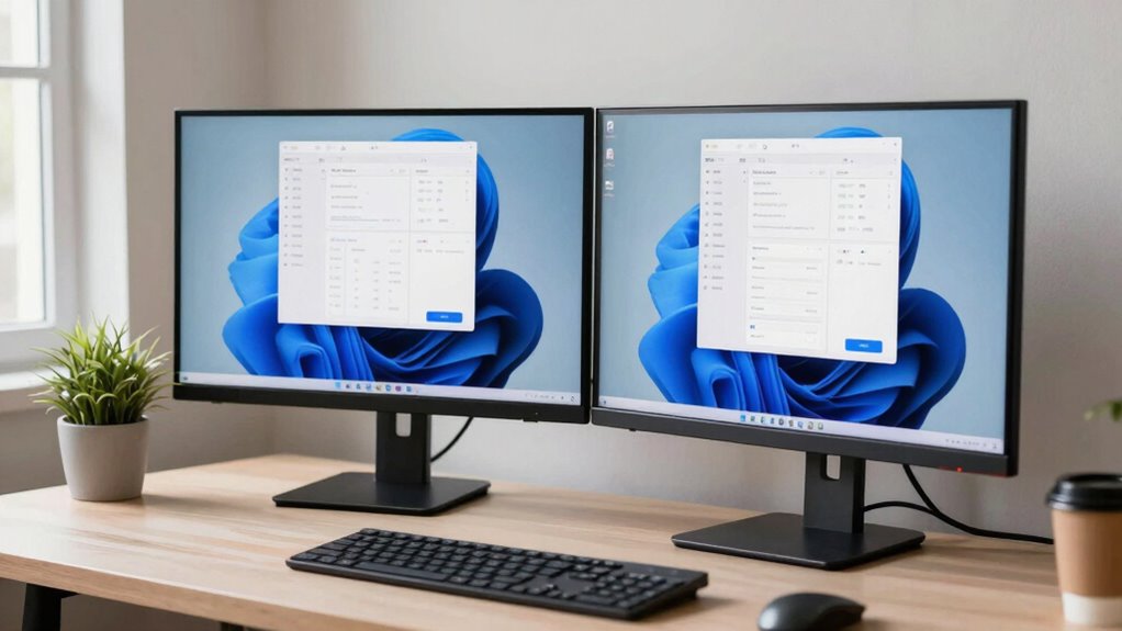 enhance productivity with dual monitors