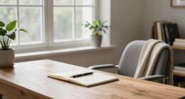 focused inspiring writing space