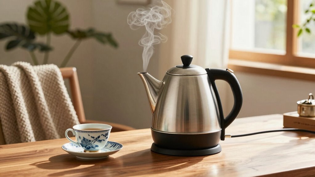 mindful tea brewing ritual