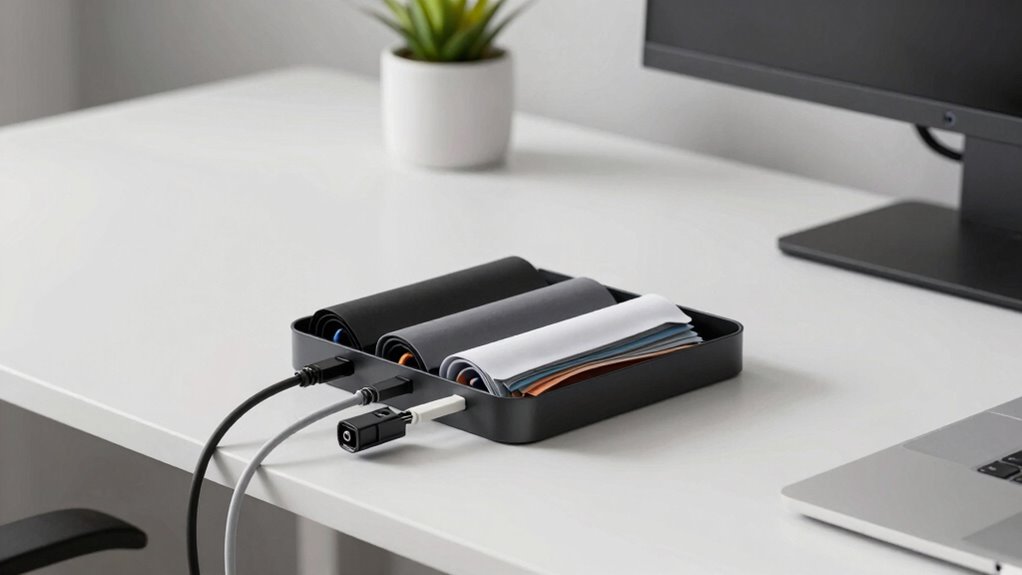 organize cables for efficiency