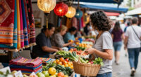 Bustling Street Culture Marketplaces