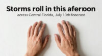 Storms roll in this afternoon across Central Florida| July 13th forecast