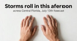 Storms roll in this afternoon across Central Florida| July 13th forecast